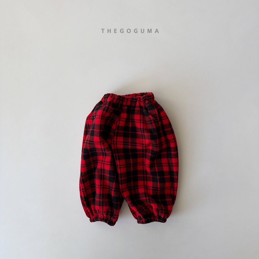THE GOGUMA チェックバルーンジョガーパンツ
