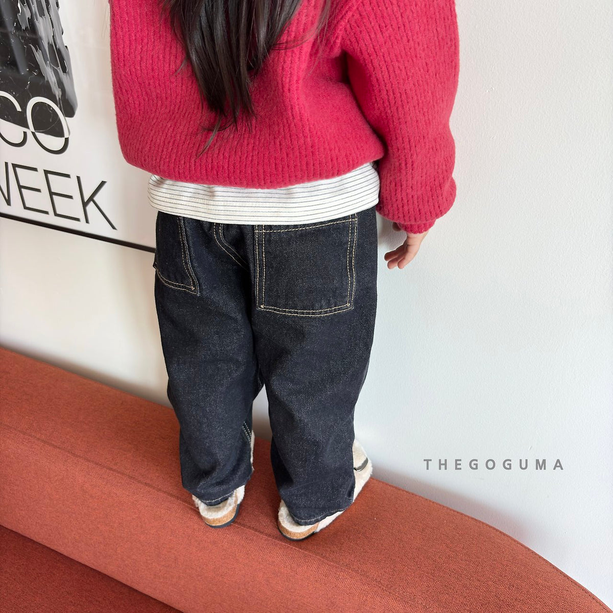 THE GOGUMA 裏起毛トクトクデニムパンツ