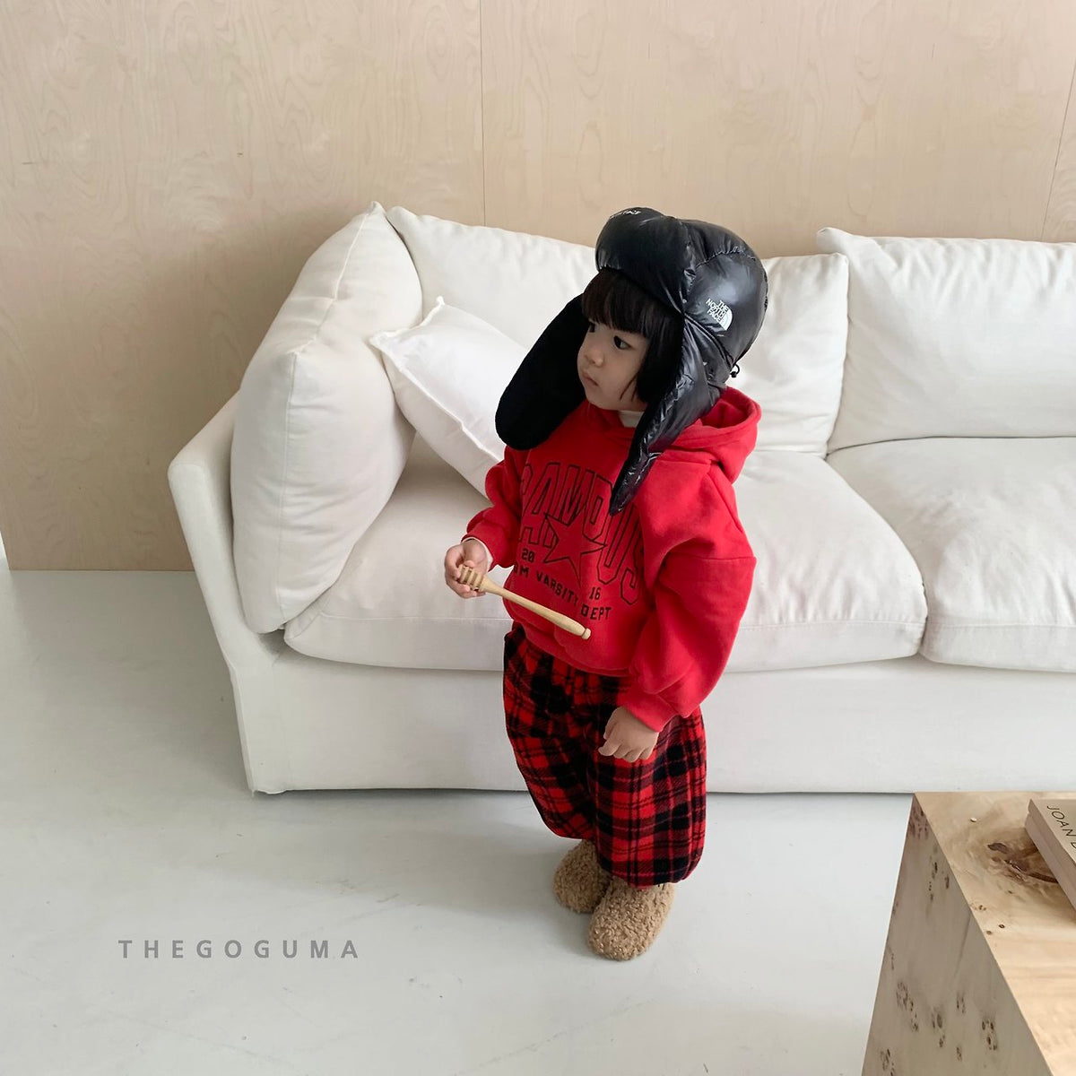 THE GOGUMA チェックバルーンジョガーパンツ