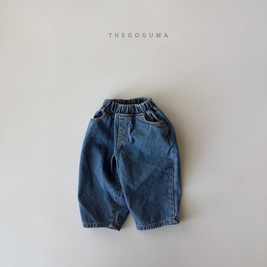 THE GOGUMA バレル裏起毛デニムパンツ