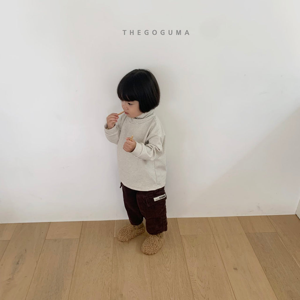 THE GOGUMA マルチボーダータートルネックTシャツ