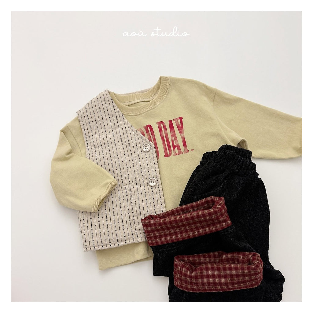 aou studio ロールアップパンツ