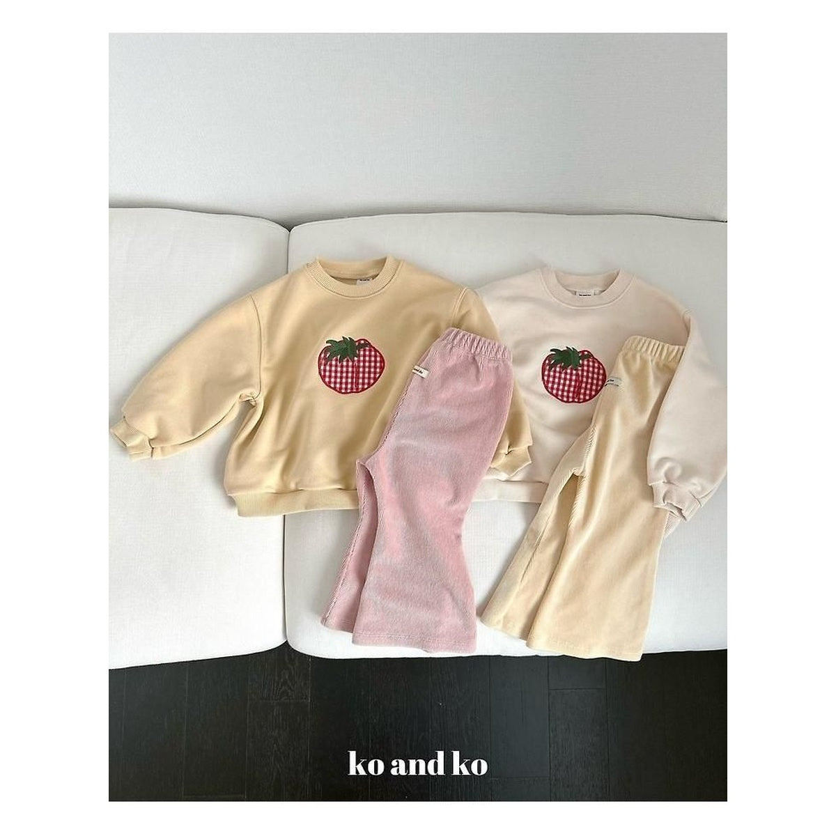 Ko and Ko リブブーツカットパンツ