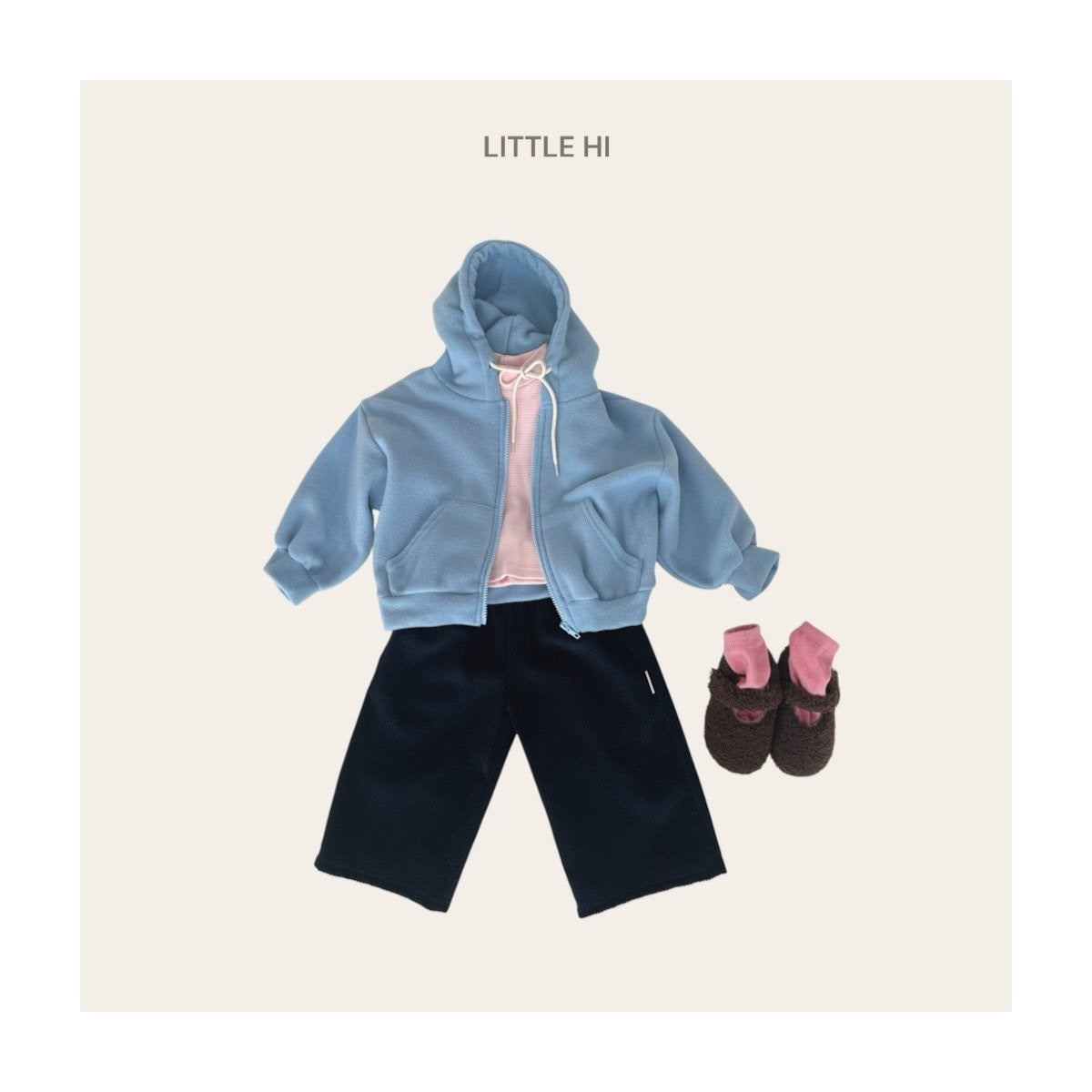 LITTLE HI ストライプポロシャツ