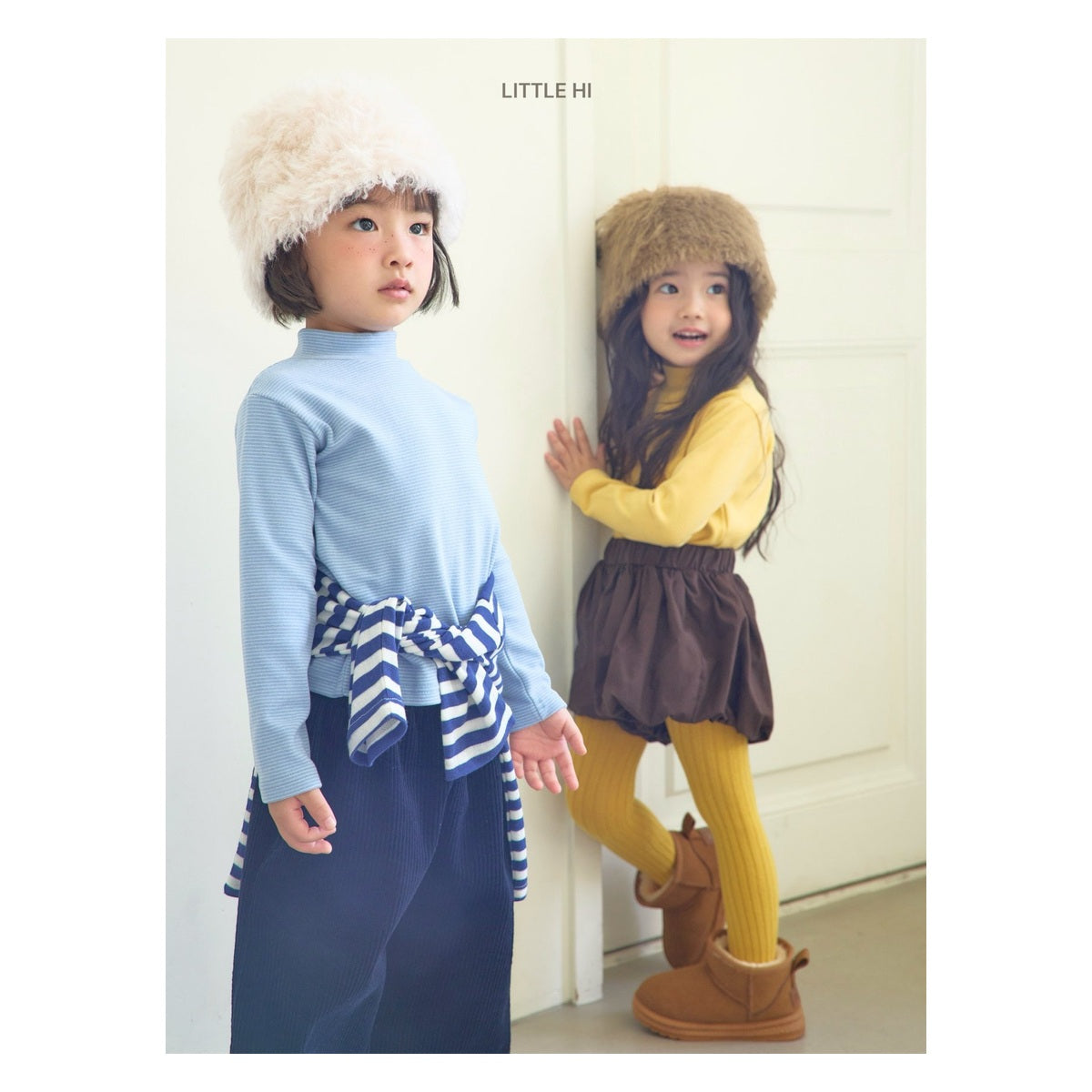 LITTLE HI ストライプポロシャツ