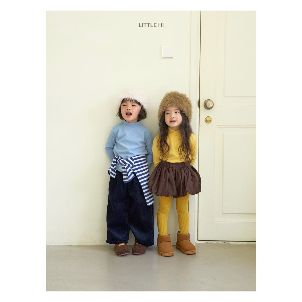 LITTLE HI ストライプポロシャツ