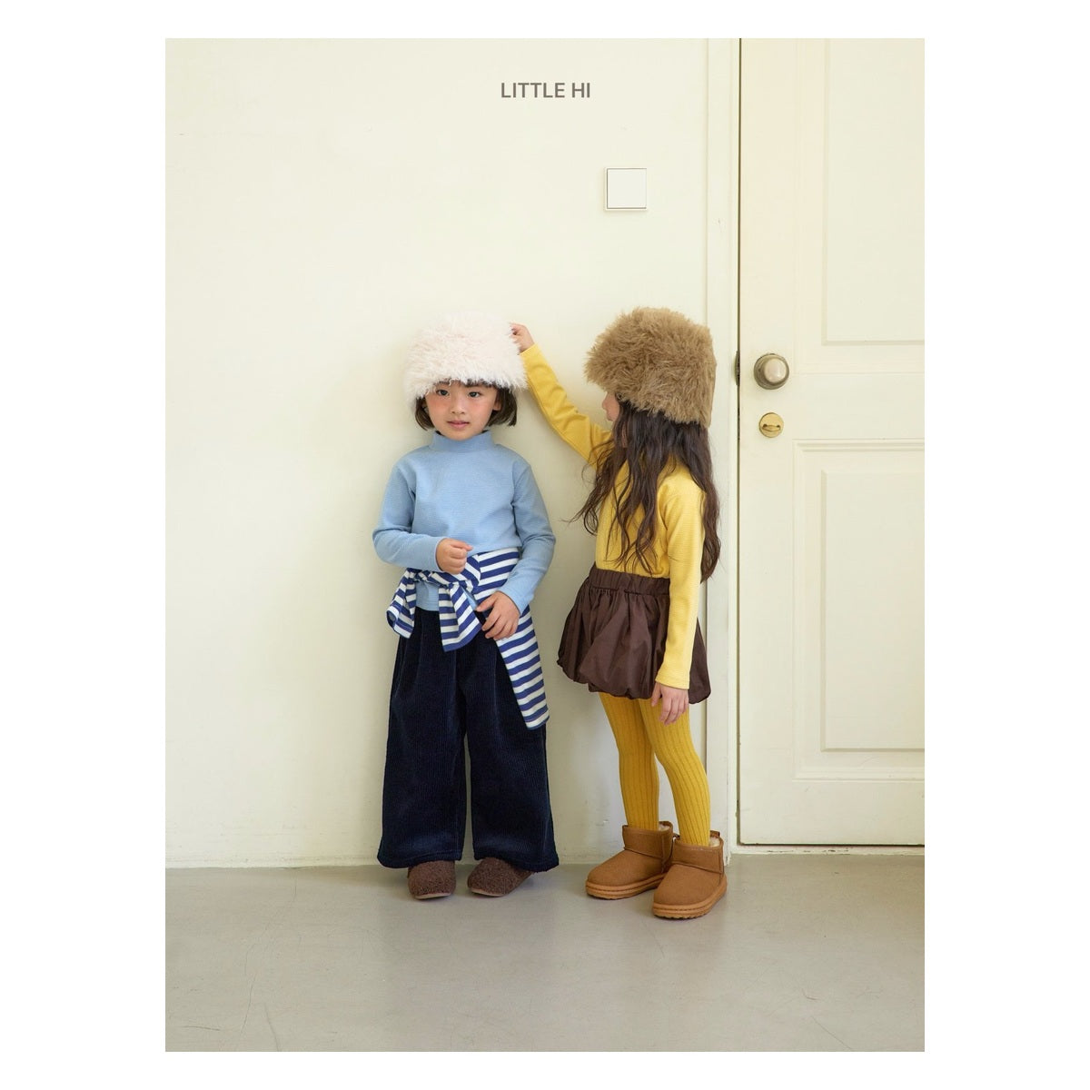 LITTLE HI ストライプポロシャツ
