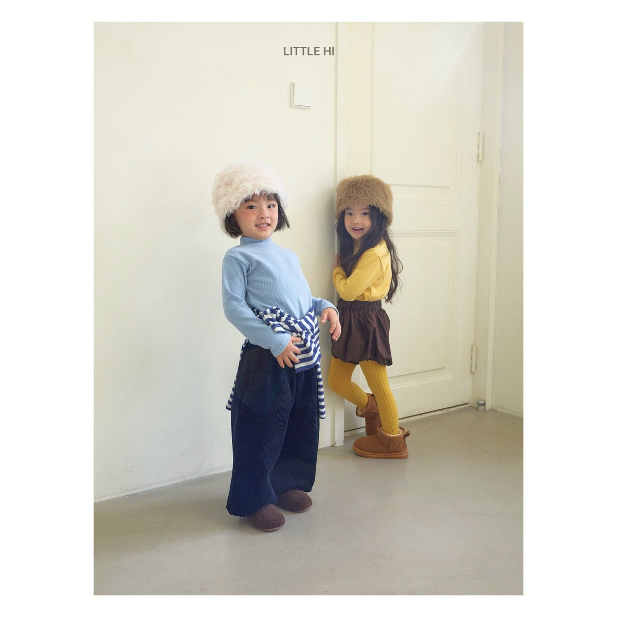 LITTLE HI ストライプポロシャツ