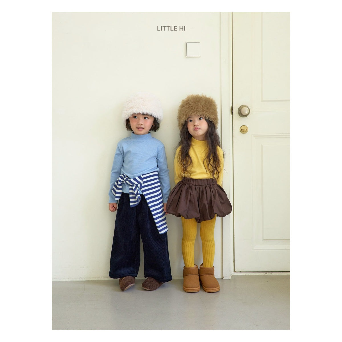 LITTLE HI ストライプポロシャツ