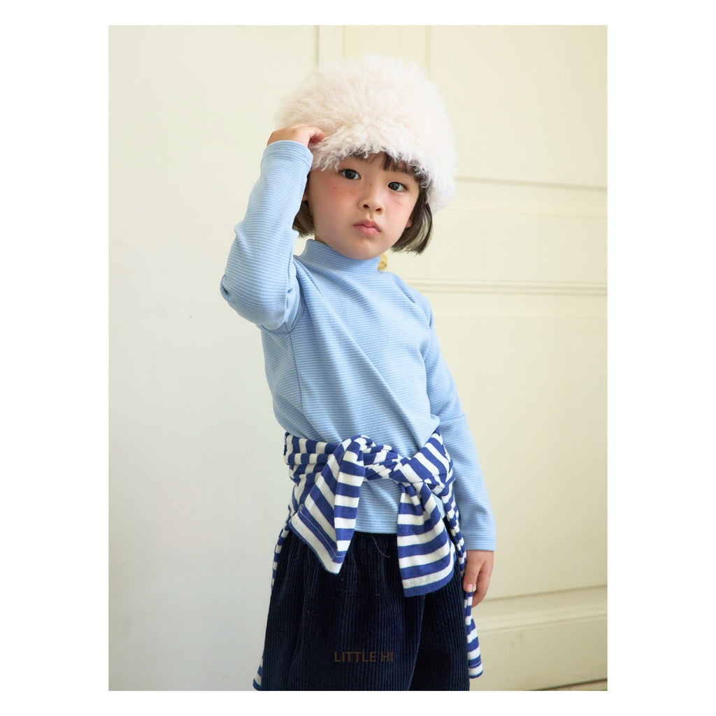 LITTLE HI ストライプポロシャツ