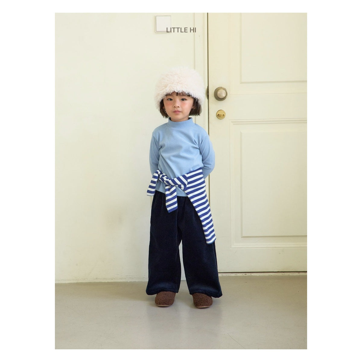 LITTLE HI ストライプポロシャツ