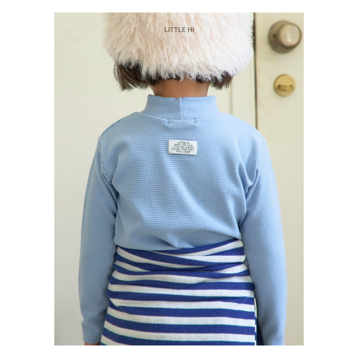 LITTLE HI ストライプポロシャツ