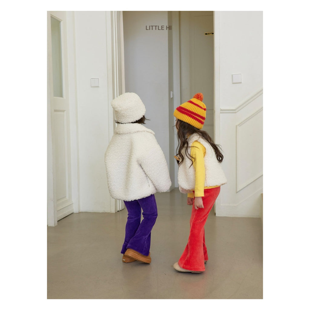 LITTLE HI ベロアブーツカットパンツ