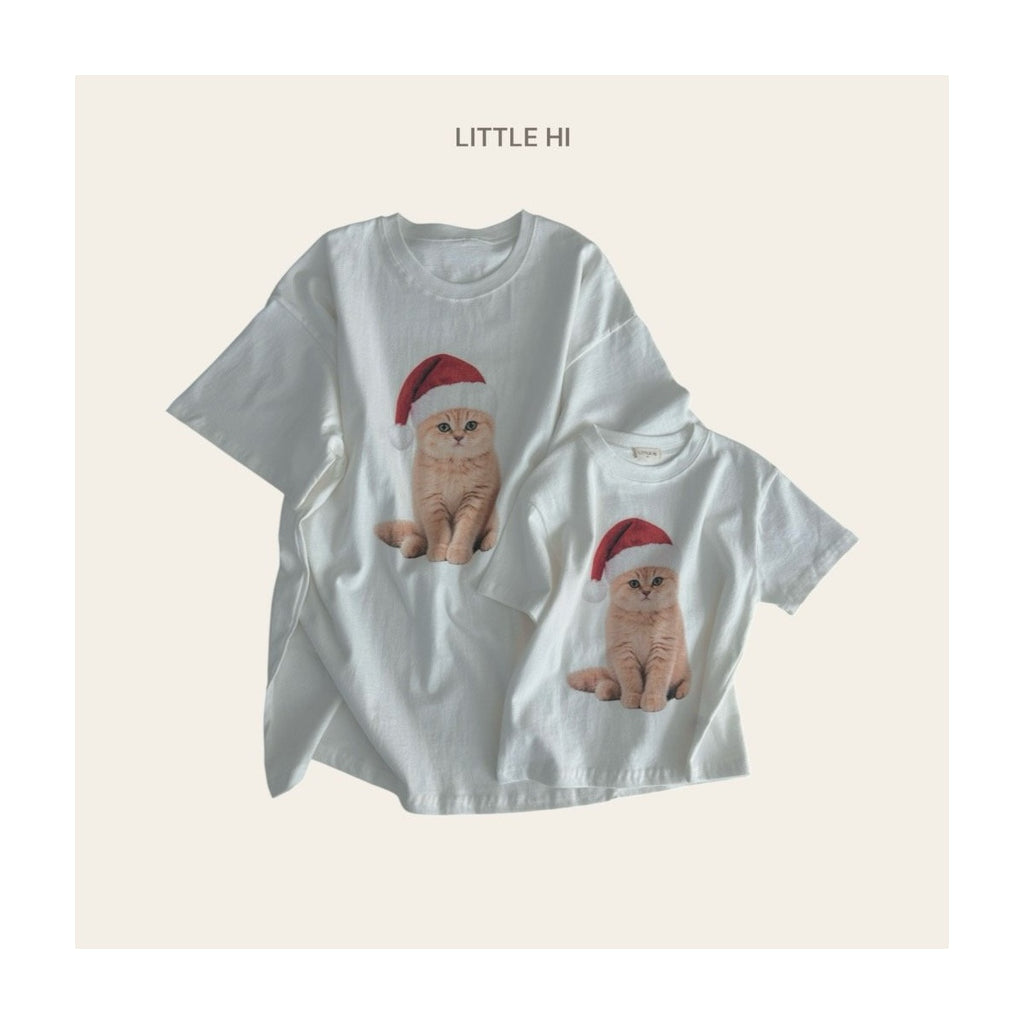 LITTLE HI メリーキャット ピーチTシャツ