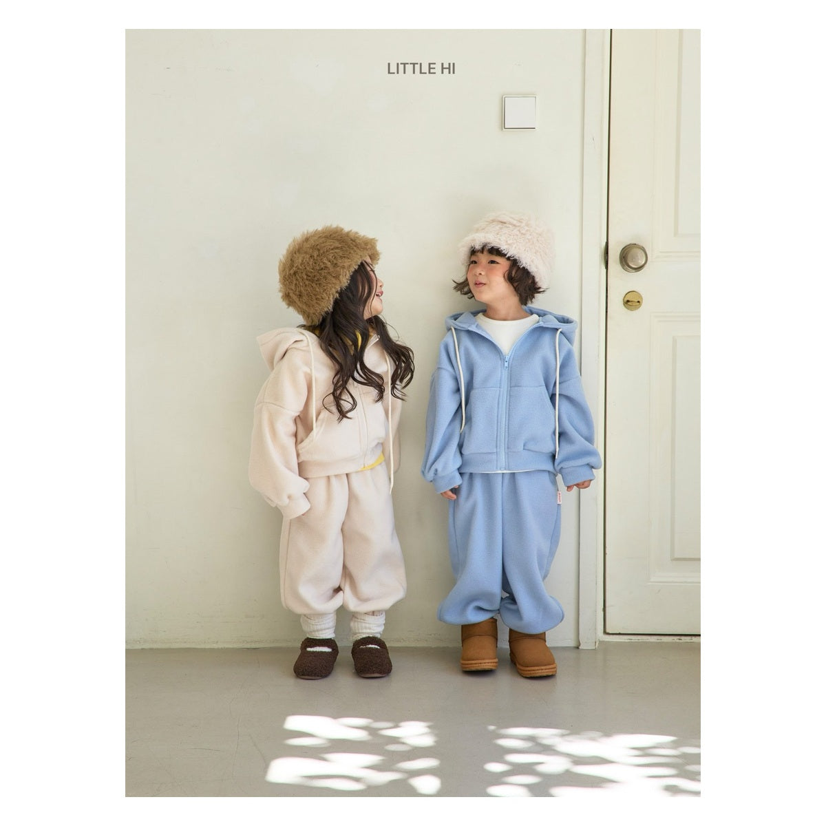 LITTLE HI ぽんそんい フード ジップアップ