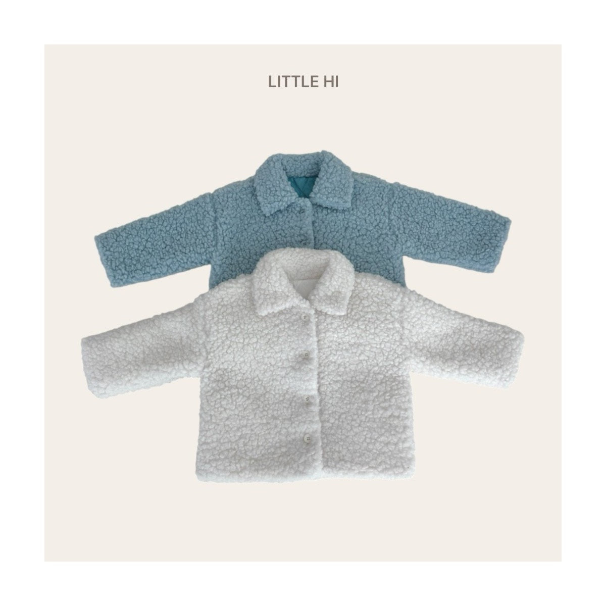 LITTLE HI ふわふわボア襟ジャンパー