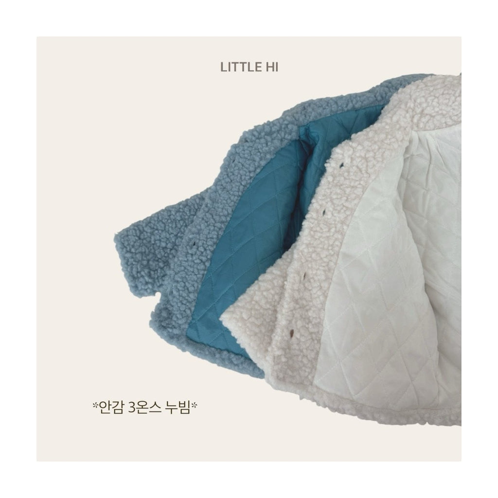 LITTLE HI ふわふわボア襟ジャンパー