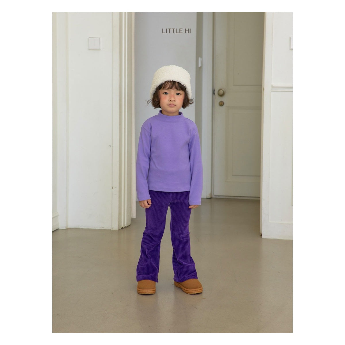 LITTLE HI もこもこウィンター帽子 FREE