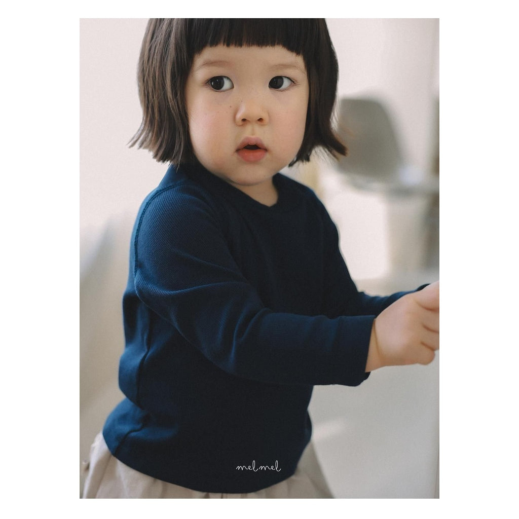 melmel リブTシャツ