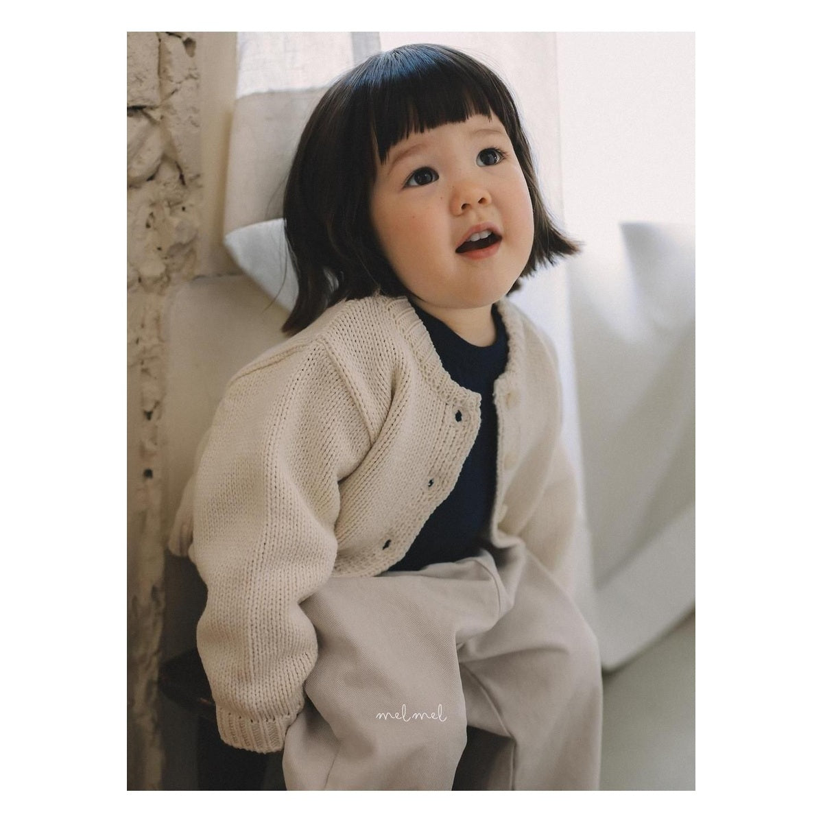melmel リブTシャツ