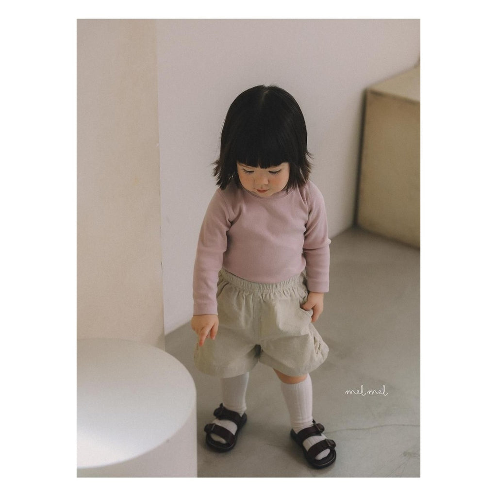 melmel リブTシャツ