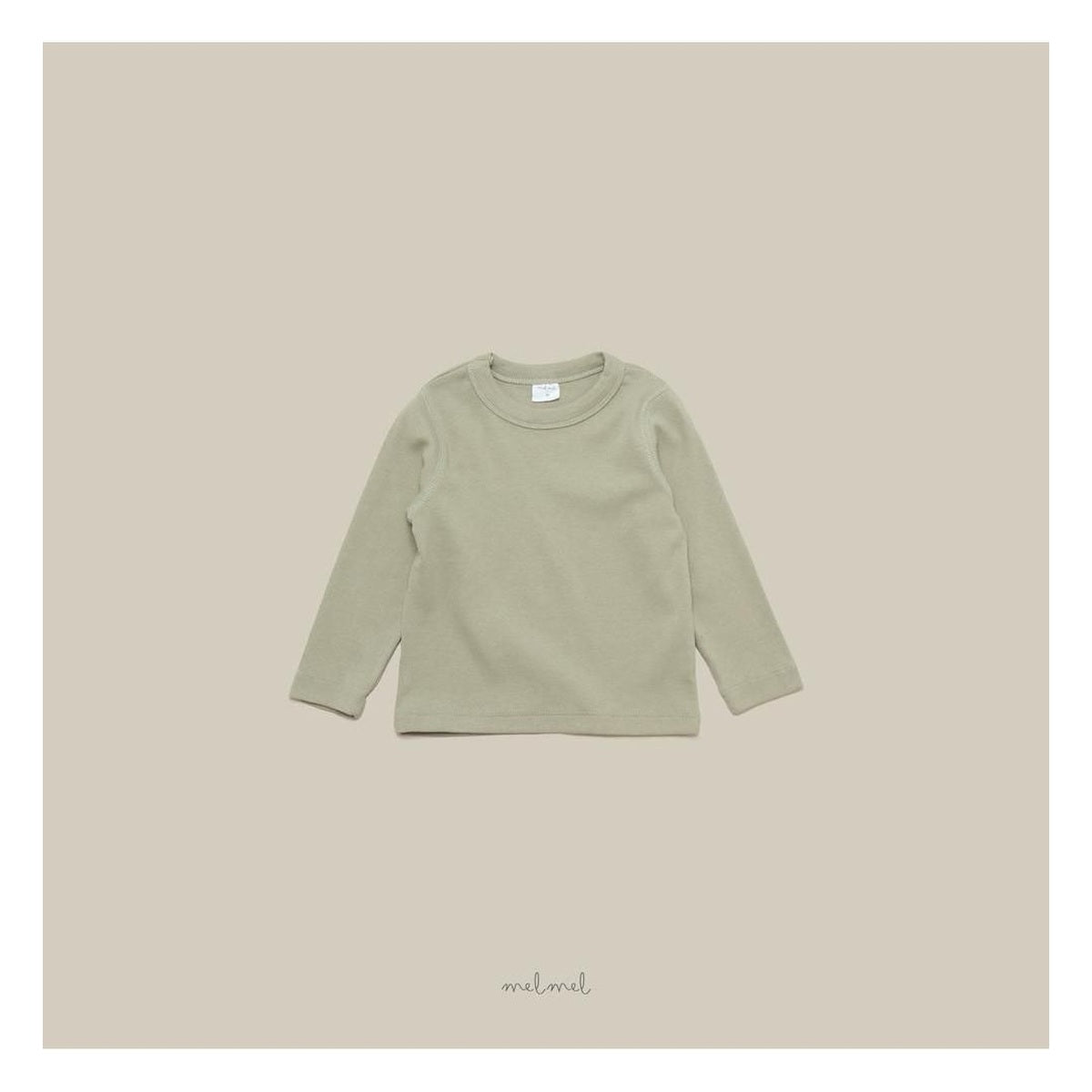 melmel リブTシャツ