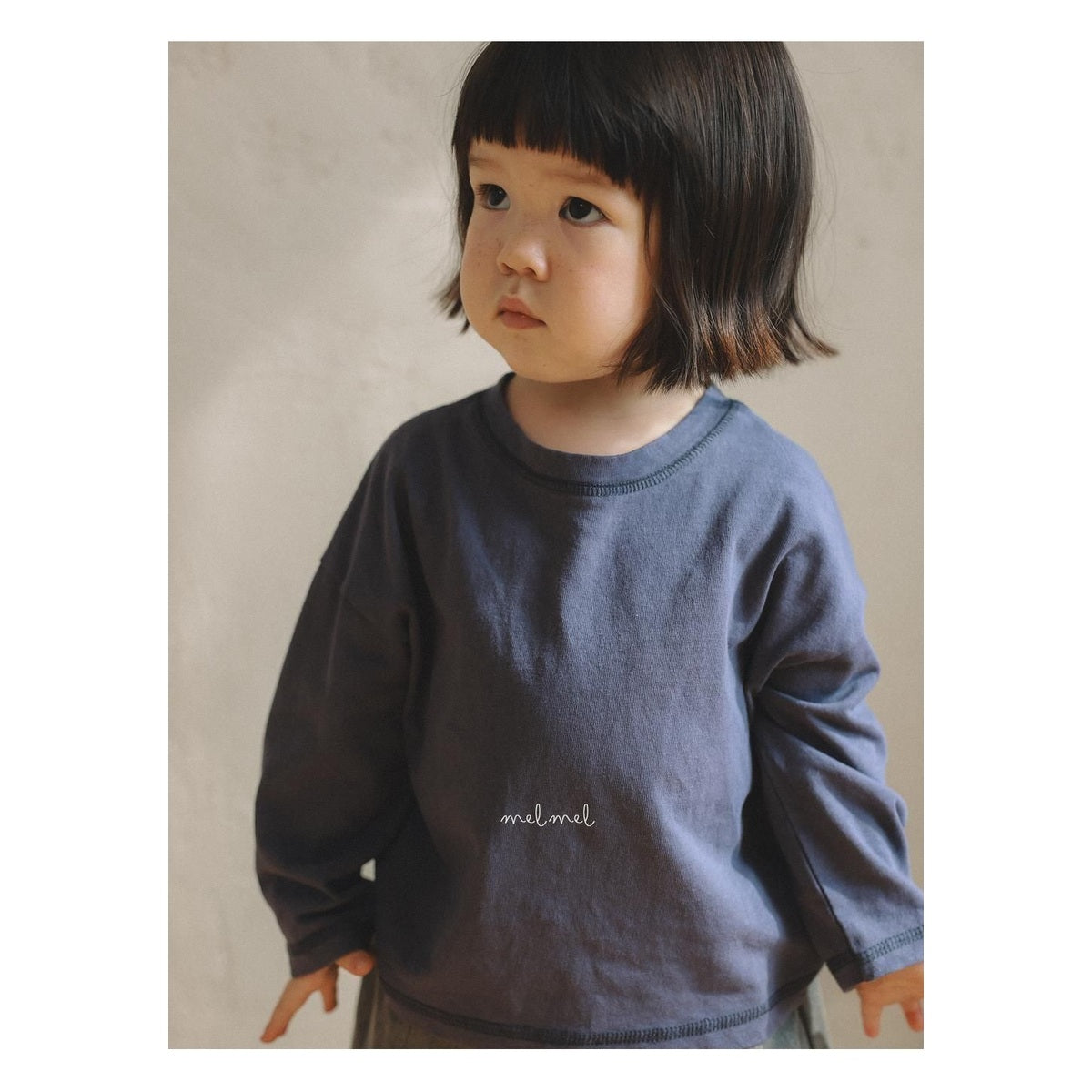 melmel ステッチTシャツ