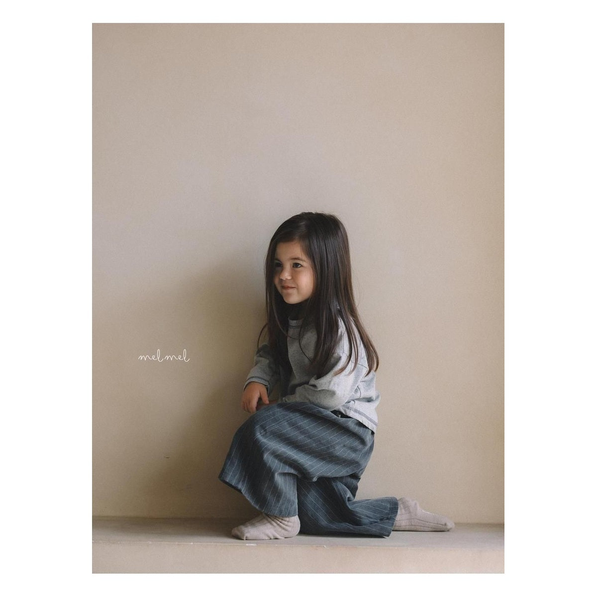 melmel ステッチTシャツ