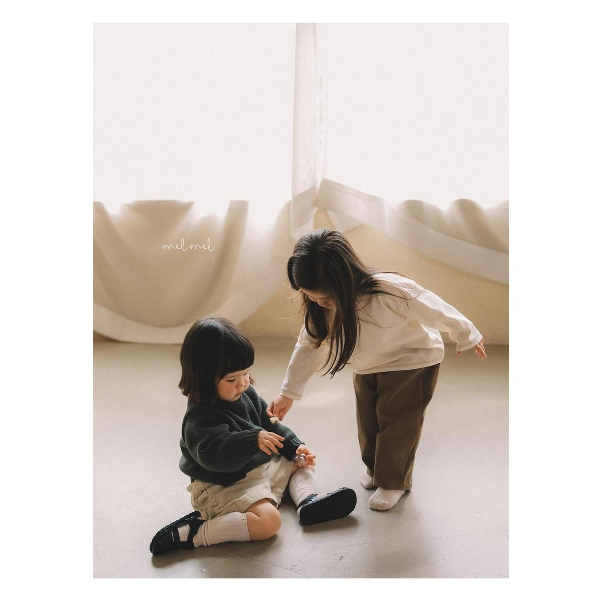 melmel ステッチTシャツ