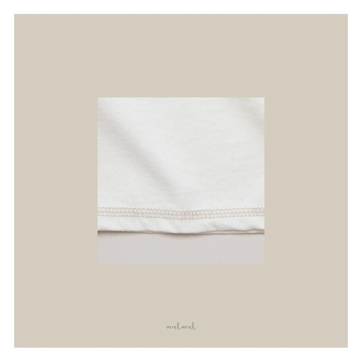 melmel ステッチTシャツ