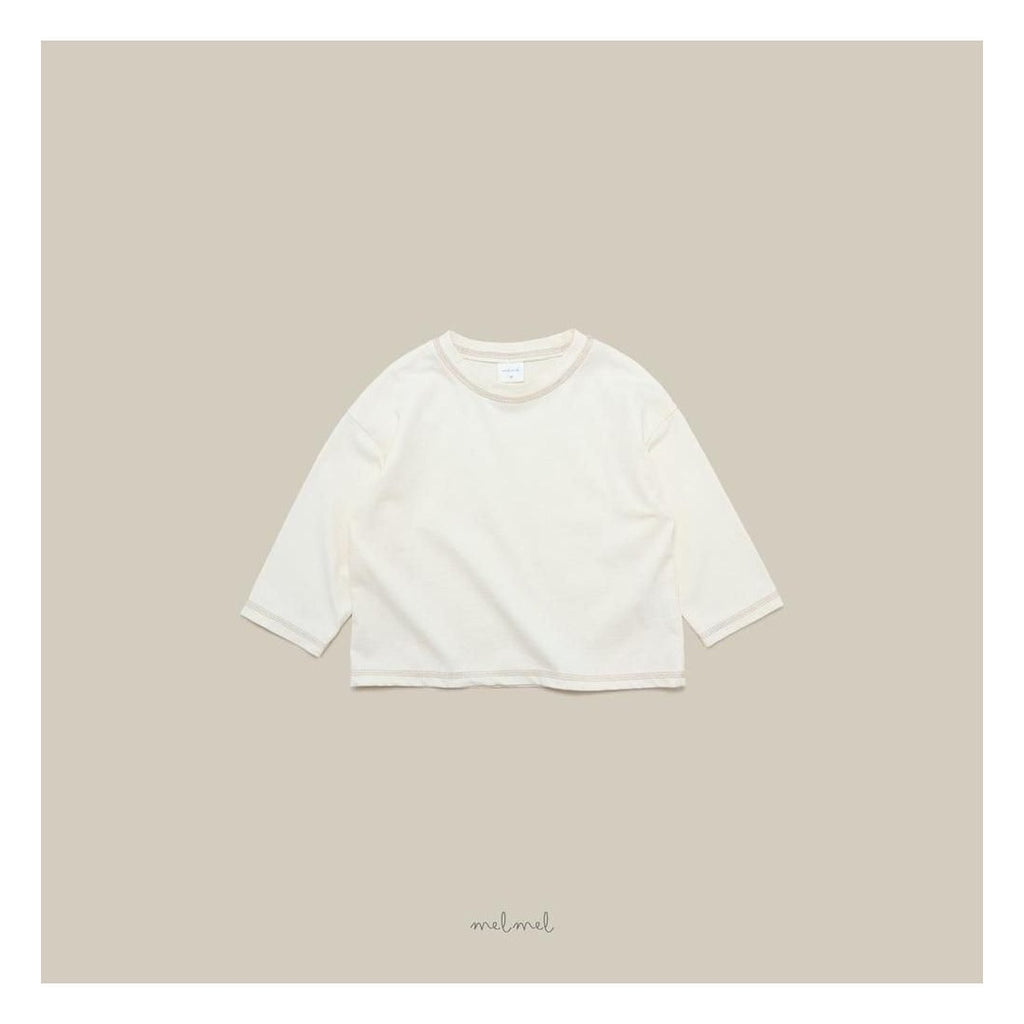 melmel ステッチTシャツ