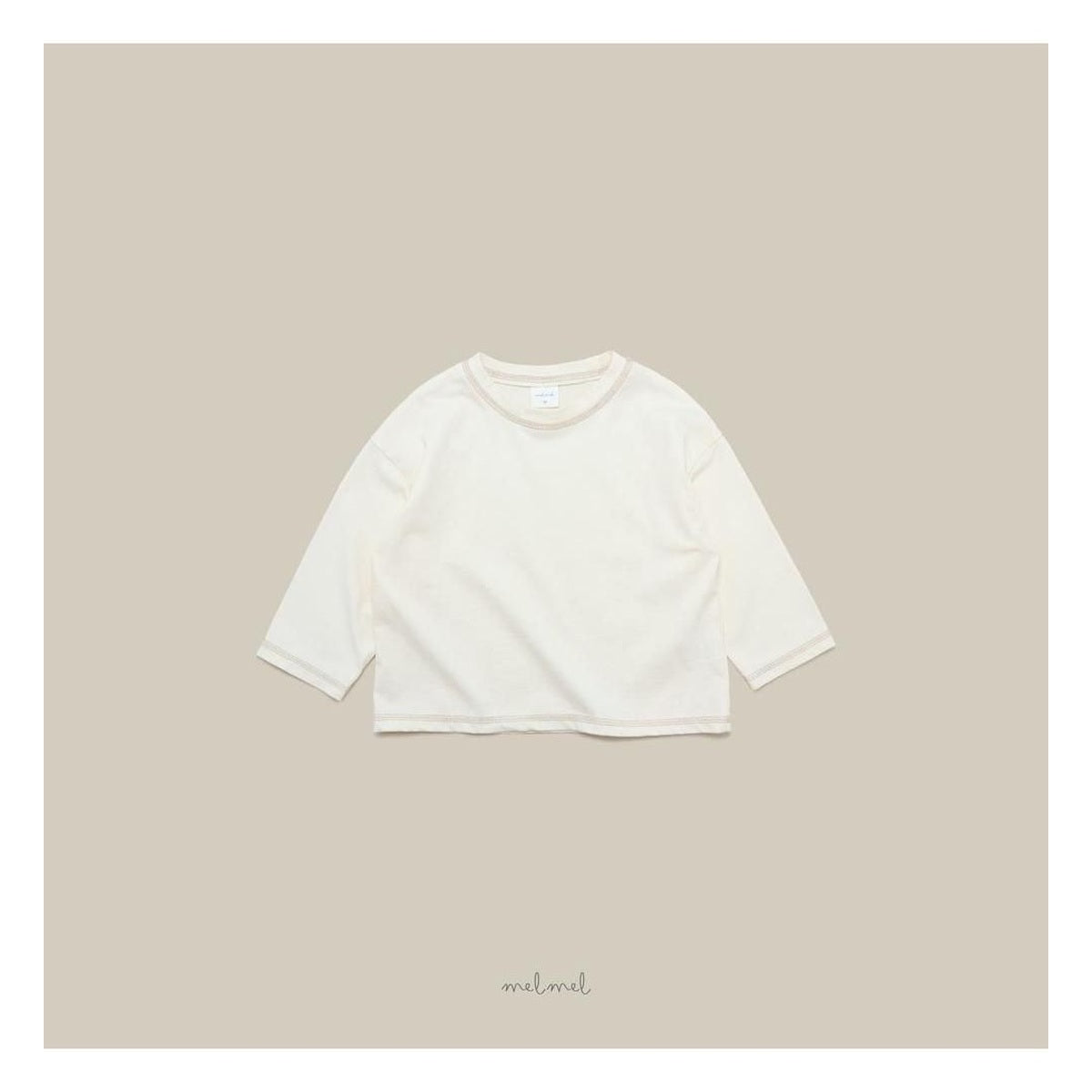 melmel ステッチTシャツ