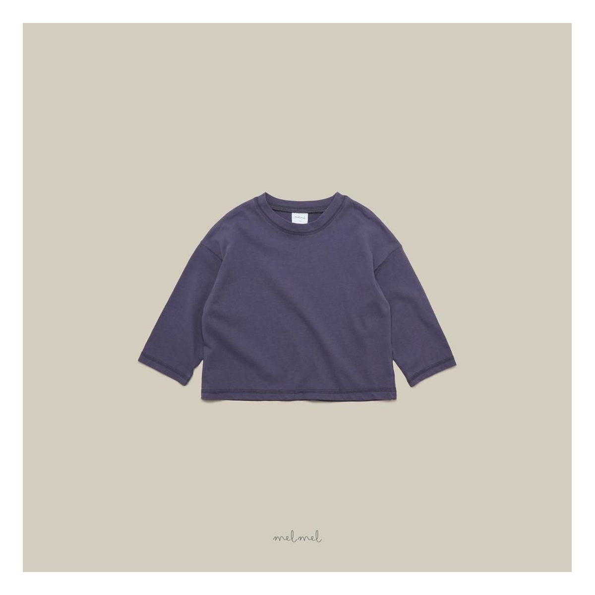 melmel ステッチTシャツ