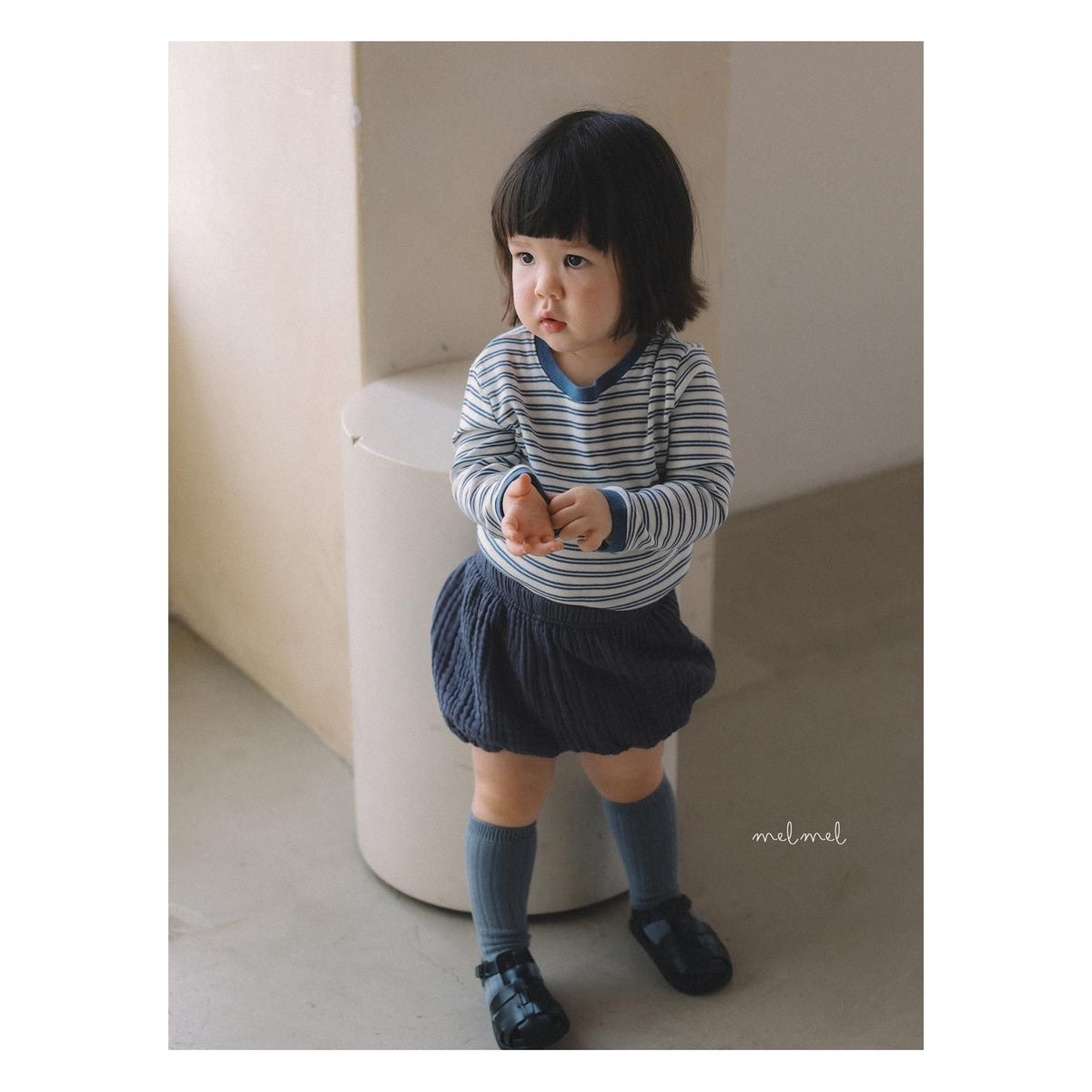 melmel エンボスショートブルマ