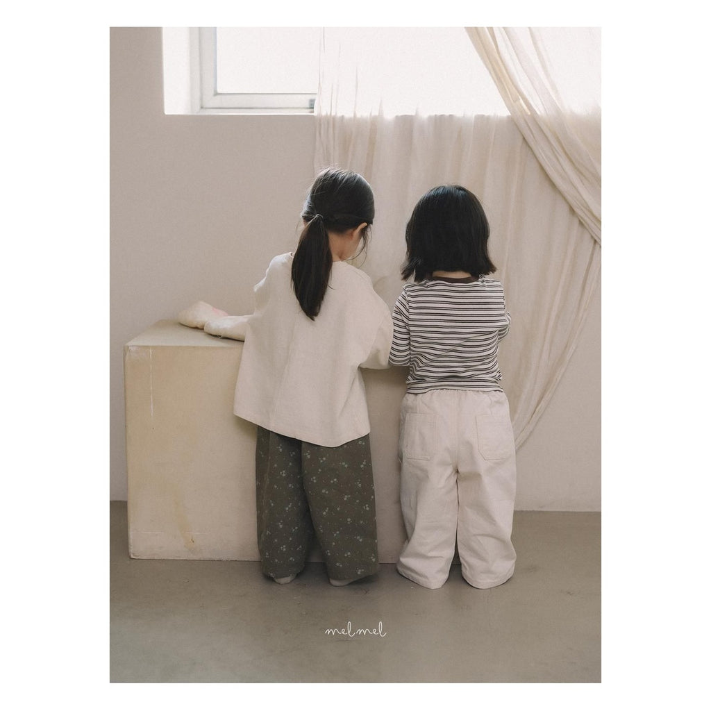 melmel ワンフラワーパンツ