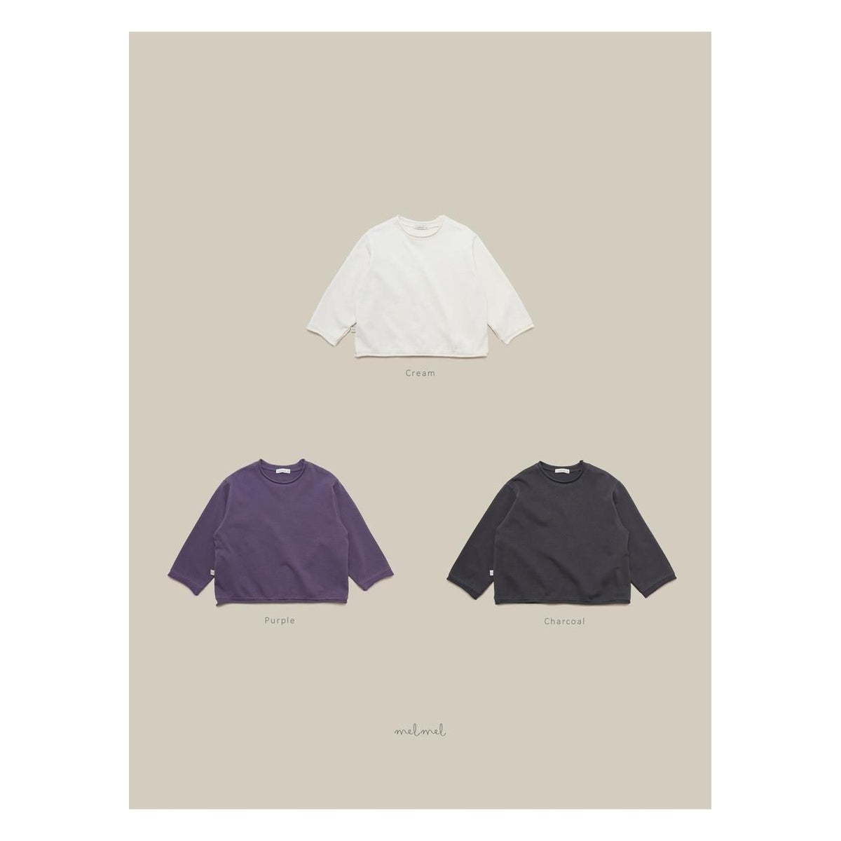 melmel カットオフTシャツ