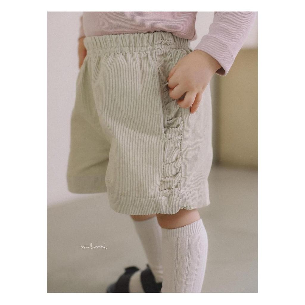 melmel コーデュロイショートパンツ