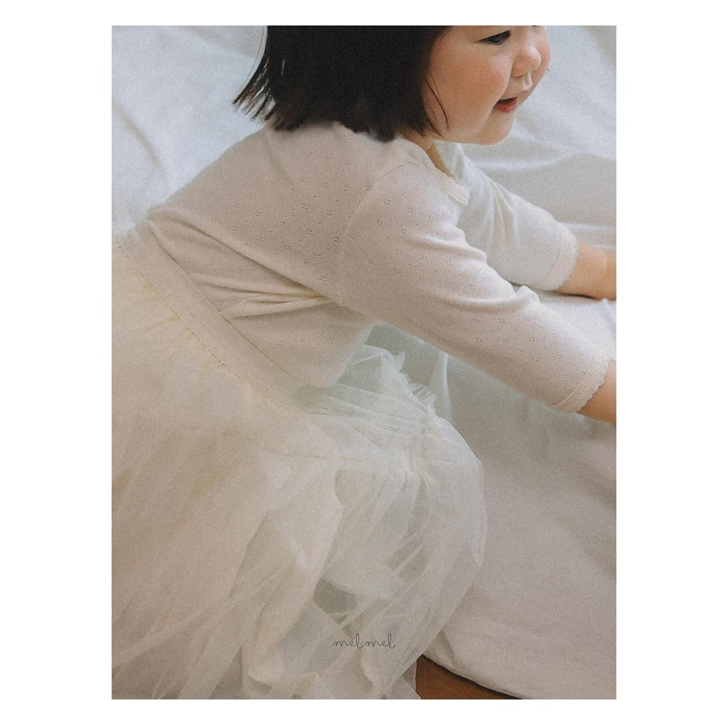 melmel ピンコート7分丈Tシャツ
