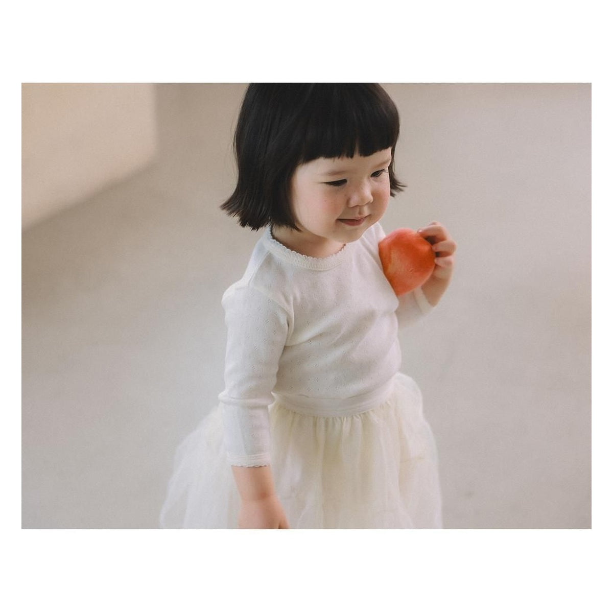 melmel ピンコート7分丈Tシャツ