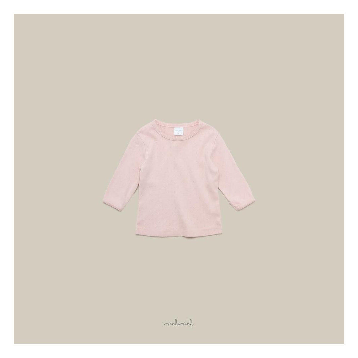 melmel ピンコート7分丈Tシャツ