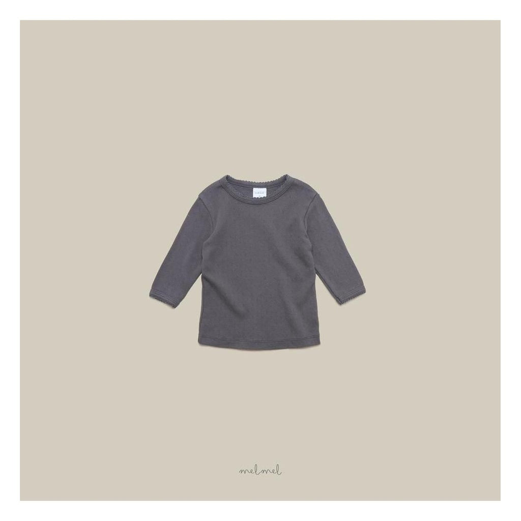 melmel ピンコート7分丈Tシャツ