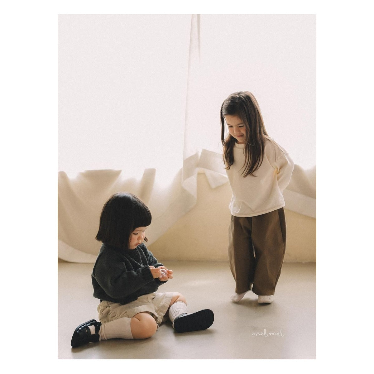 melmel ハチ編みカーディガン