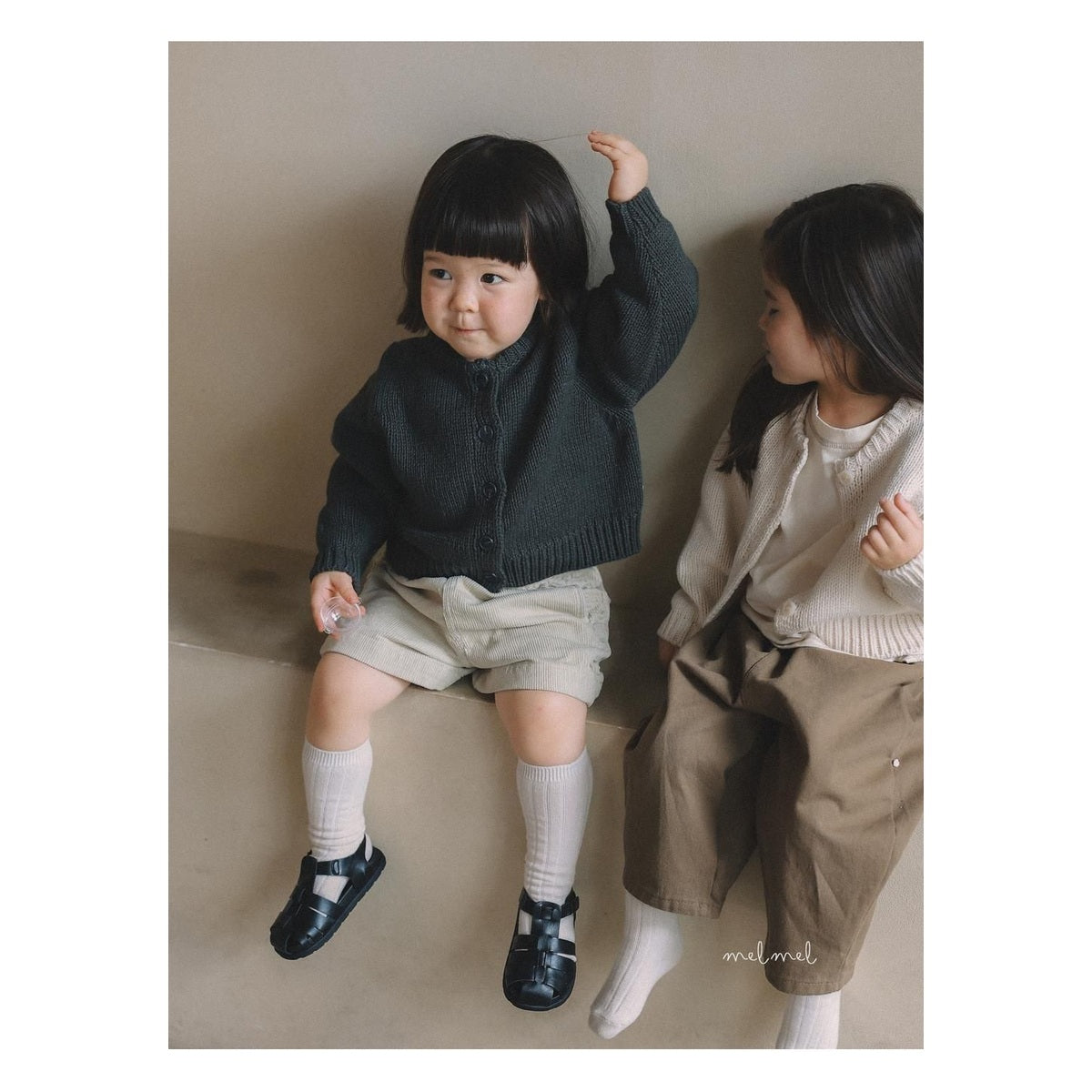 melmel ハチ編みカーディガン