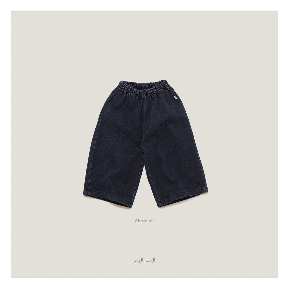 melmel リブデニムパンツ