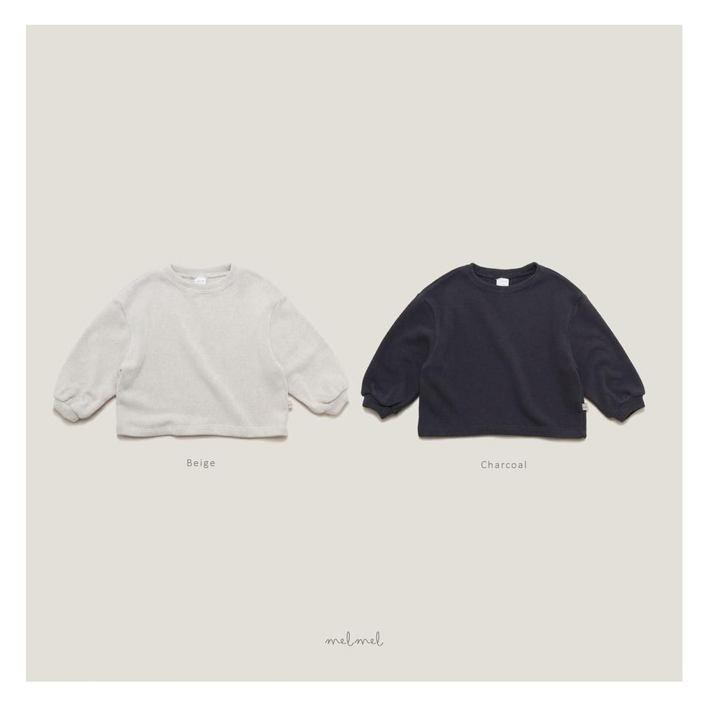 melmel コージー起毛Tシャツ