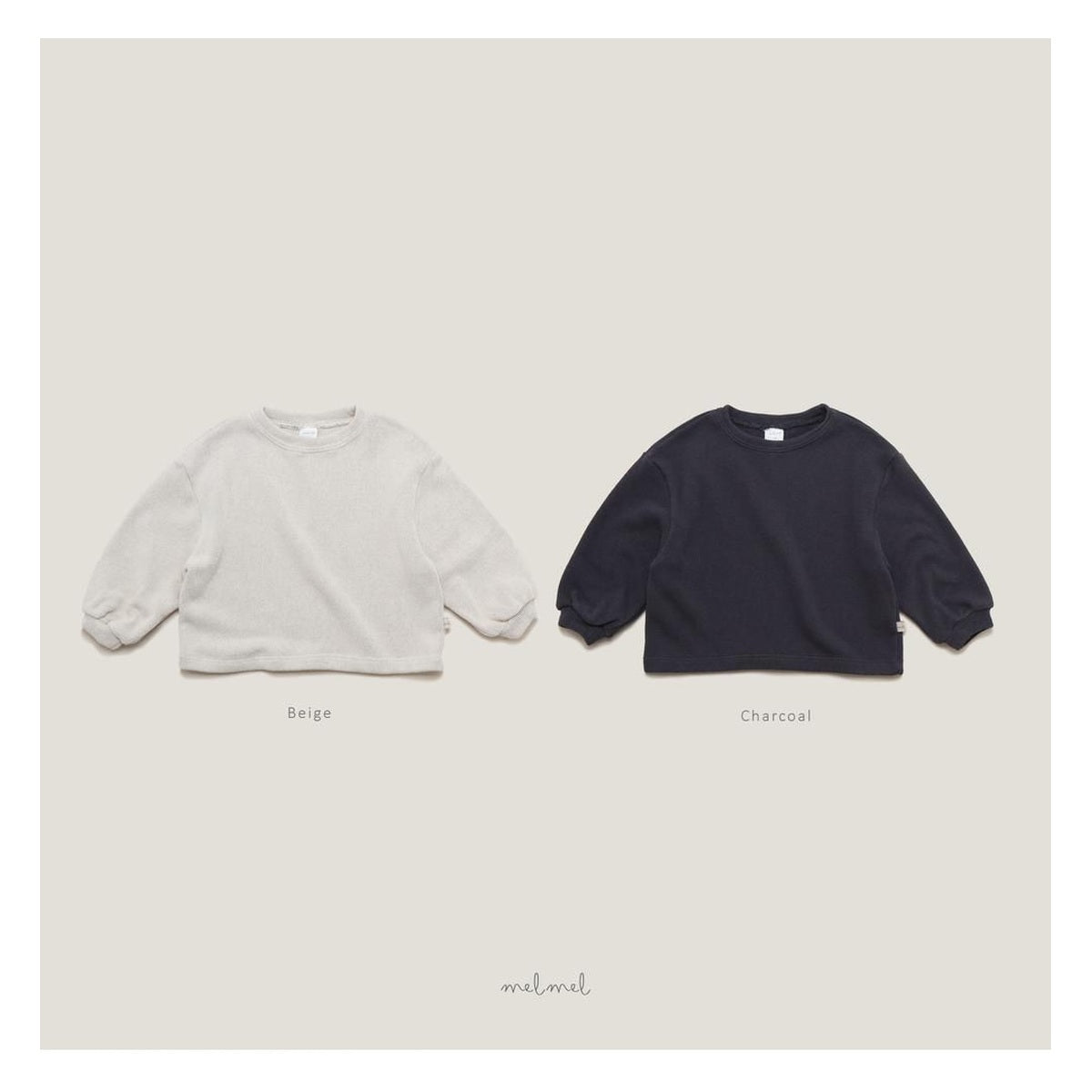 melmel コージー起毛Tシャツ