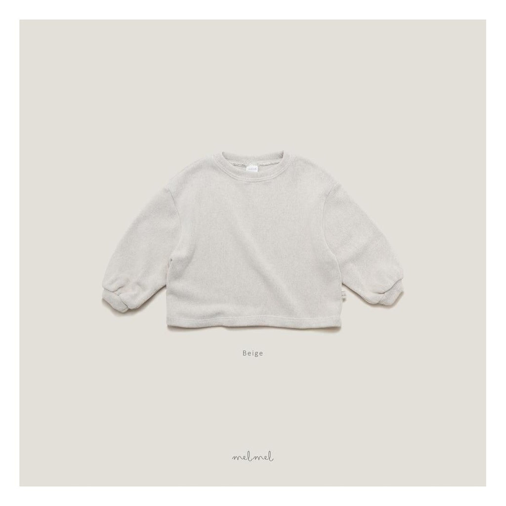 melmel コージー起毛Tシャツ