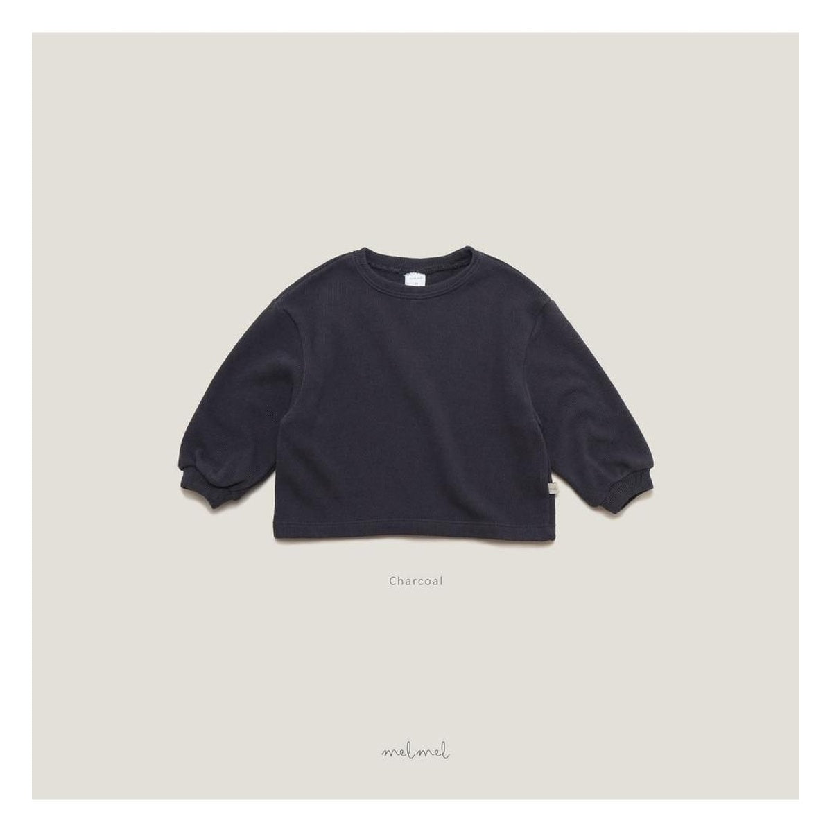 melmel コージー起毛Tシャツ