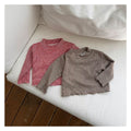 MienbloomB 細ストライプ ふわふわTシャツ
