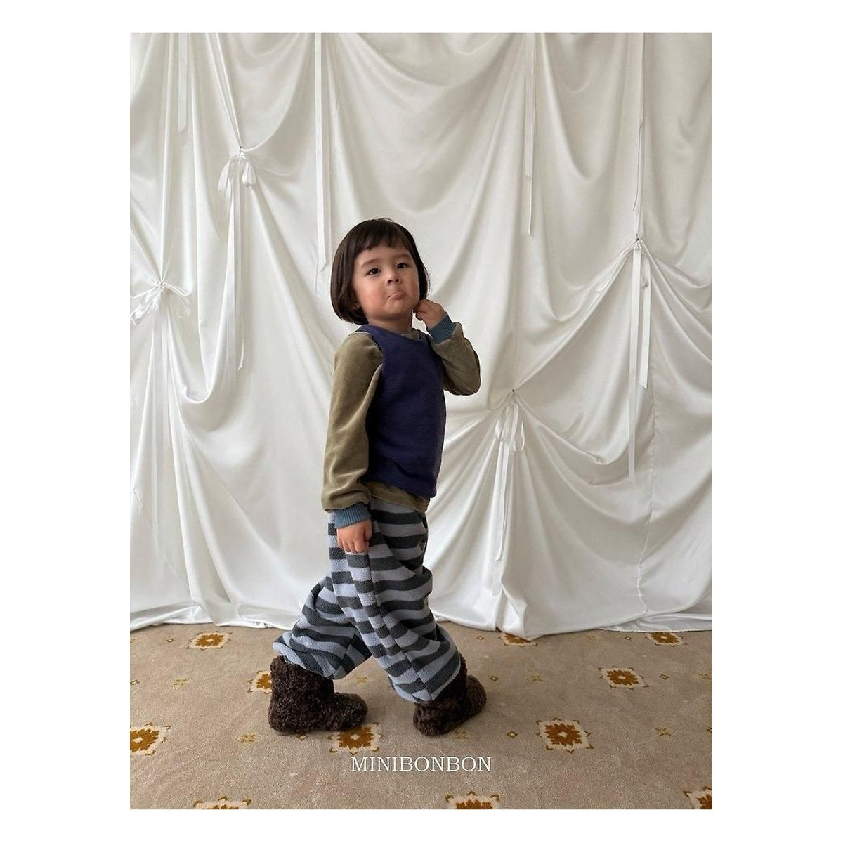 mini bonbon メランダンガラジョガーパンツ